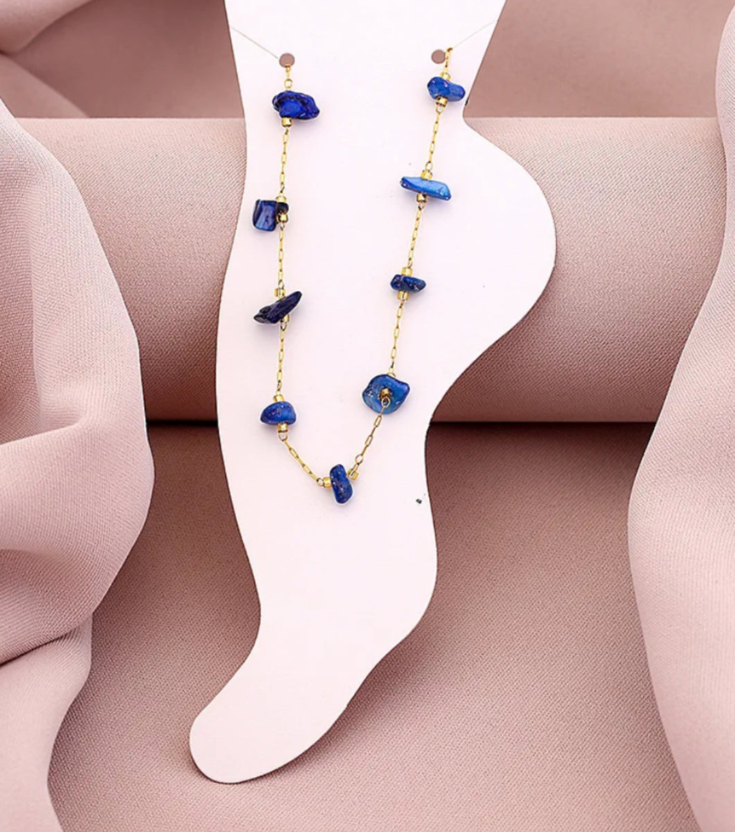 Blue Stone Anklet